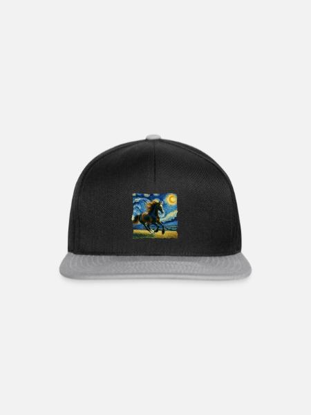 Traber Starry Night - Snapback Cap - Schwarz/Grau
