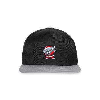 Christmas Koala Santa Funny Koala Lover - Snapback Cap - black/grey - Front