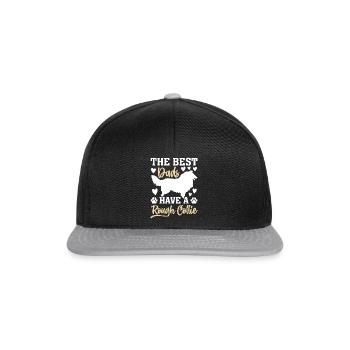 Rough Collie Daddy - Les meilleurs papas ont un Rough Co - Casquette snapback - noir/gris - Devant