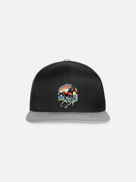 Andalusian Mädchen Andalusier - Snapback Cap - Schwarz/Grau