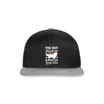 Grandma Rough Collie - The best Grandmas have a Ro - Snapback Cap - black/grey - Front