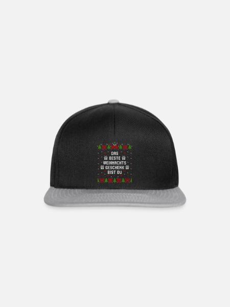 Das beste Weihnachtsgeschenk bist Du - Snapback Cap - Schwarz/Grau