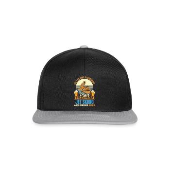 Pilote de jetski à la retraite - Je prévois de faire du jet ski & d - Casquette snapback - noir/gris - Devant