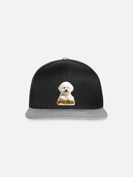 Bichon Frisé - Snapback Cap - Schwarz/Grau