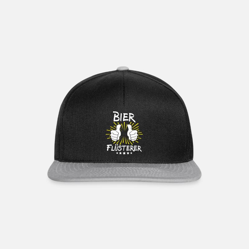 Dicton de la bière - Casquette snapback - noir/gris