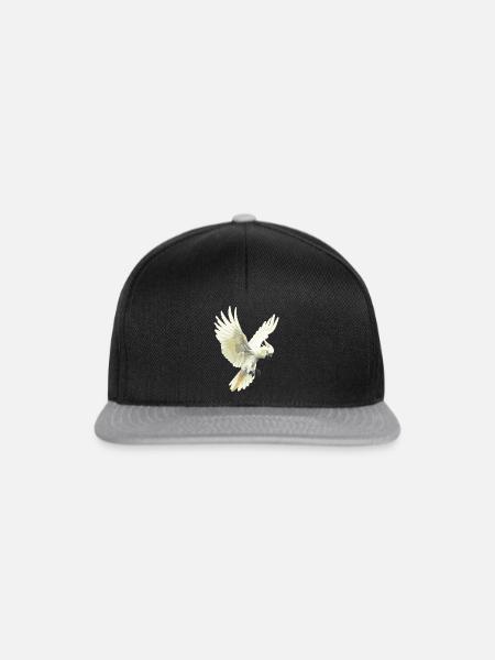 Cockatoo Kakadus Kakadu - Snapback Cap - Schwarz/Grau
