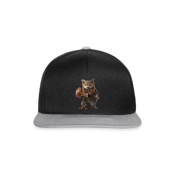 Owls Football - Casquette snapback - noir/gris - Devant