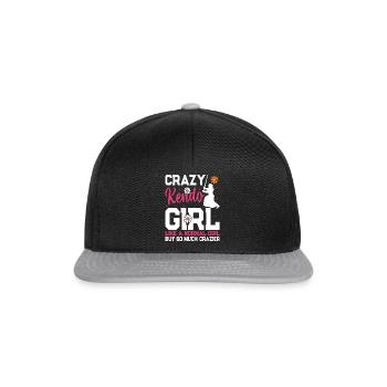 Kendo Filles Kendo Lutteur Crazy Kendo girl - Casquette snapback - noir/gris - Devant
