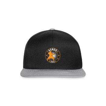 Japanese Kendo Dad Kendo Fighter Daddy Kendo Wrest - Snapback Cap - black/grey - Front