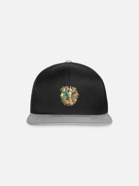 Giraffen Giraffe - Snapback Cap - Schwarz/Grau