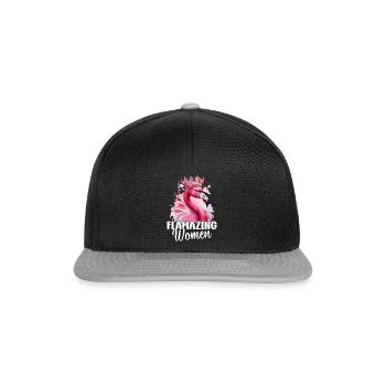 Flamazing Women - Pink Flamingo Lover Flamingo - Casquette snapback - noir/gris - Devant