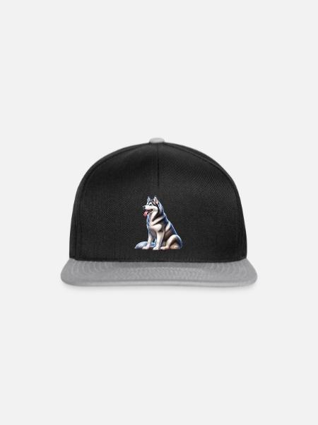 Schlittenhund - Snapback Cap - Schwarz/Grau