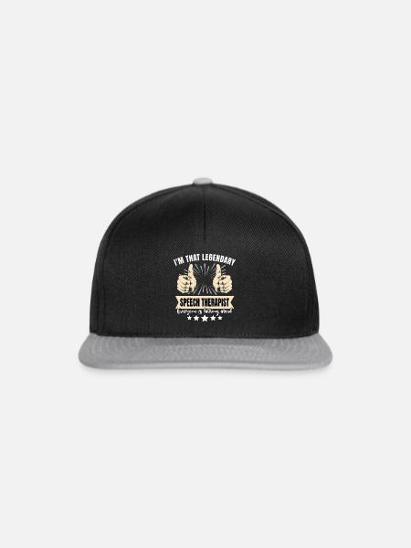 Legendärer Sprachtherapeut - Snapback Cap - Schwarz/Grau