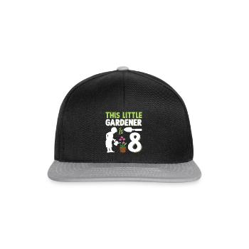Hobby Jardinier Enfants Jardinage 8ème Anniversaire - Casquette snapback - noir/gris - Devant