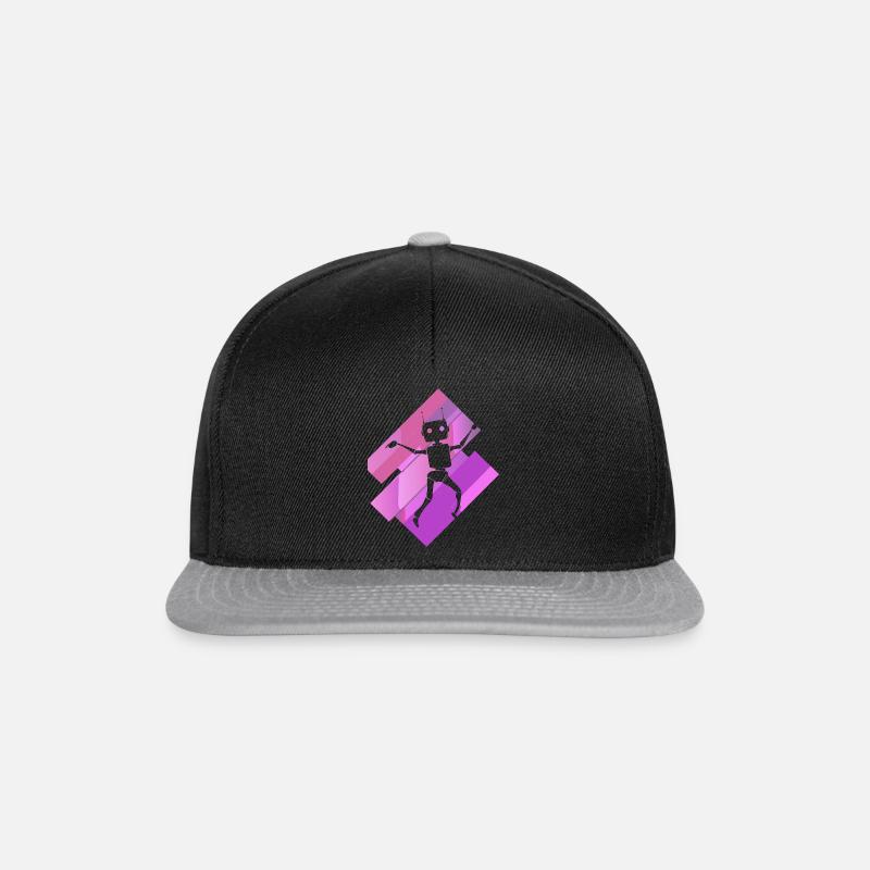 Cyborg Robot Machine - Snapback Cap - black/grey
