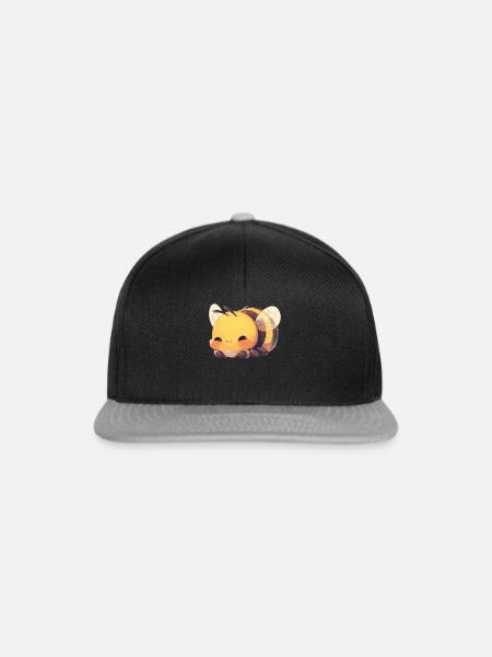 Bienen Biene - Snapback Cap - Schwarz/Grau