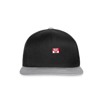 Hallo, mein Name ist Skibidi Toilette Meme Skibidi - Snapback Cap - Schwarz/Grau - Vorne