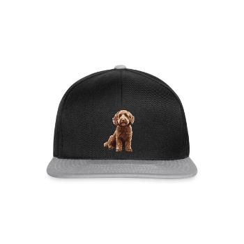 Labradoodle - Snapback Cap - Schwarz/Grau - Vorne