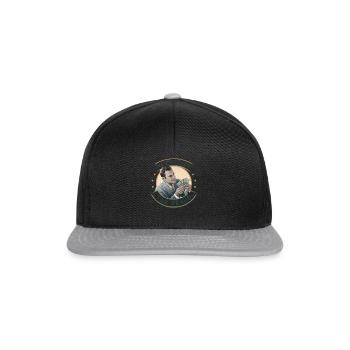 Normalisieren Sie die lustige Steuerhinterziehung - Snapback Cap - Schwarz/Grau - Vorne