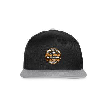 Some grandpas play bingo the best grandpas fight - Snapback Cap - black/grey - Front