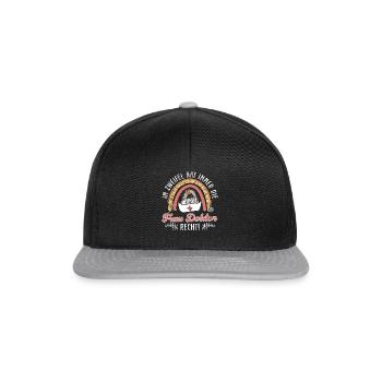 Doktortitel IM ZWEIFEL HAT FRAU DOKTOR RECHT - Snapback Cap - Schwarz/Grau - Vorne
