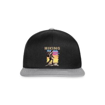 MOUNTAINEERING HIKING - Snapback Cap - black/grey - Front