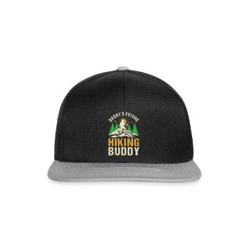 Daddy's Future Hiking Buddy - Outdoor Hiking Kids - Snapback Cap - black/grey - Front