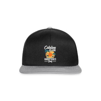 Catalina Island Vacay Vibes Only - Snapback Cap - black/grey - Front