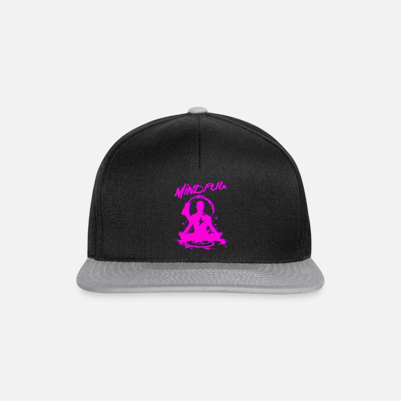 Mindful - Snapback Cap - Schwarz/Grau