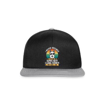 I never dreamed i would be a super sexy Llama - Snapback Cap - black/grey - Front