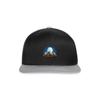 Alle Coolen Leute Züchten Winzige Dinosaurier - Snapback Cap - Schwarz/Grau - Vorne