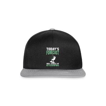 Kitesurfeur - Prévisions du jour 100 % de chances de - Casquette snapback - noir/gris - Devant