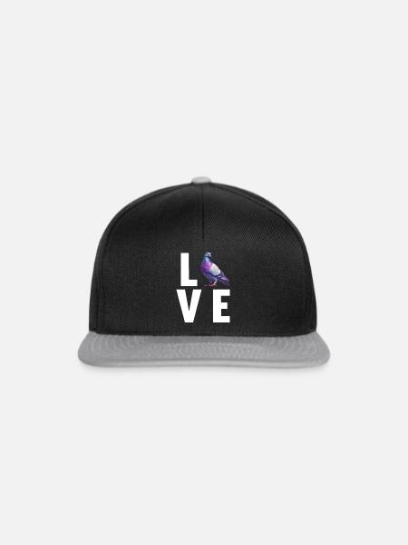 Tauben Taube - Snapback Cap - Schwarz/Grau