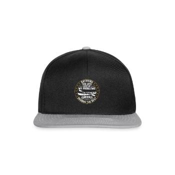 Kayaking solves most of my problems beer drowns - Snapback Cap - black/grey - Front