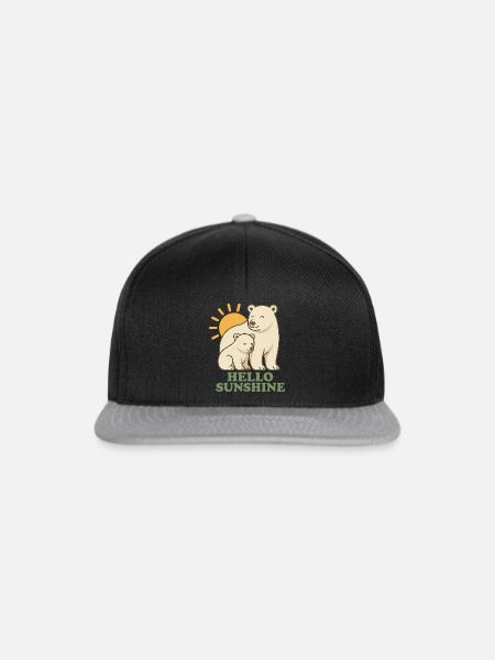 Hello Sunshine - Snapback Cap - Schwarz/Grau