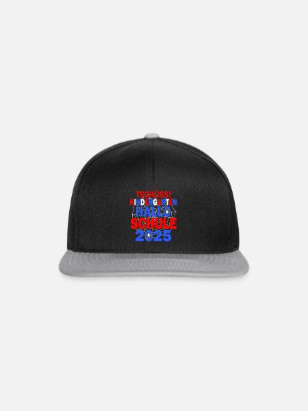 Tschüss Kindergarten Schulkind 2025 Spider,Man - Snapback Cap - Schwarz/Grau
