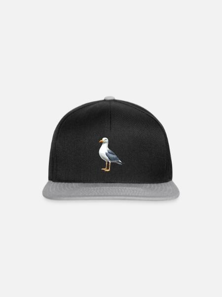 Möwen Möwe - Snapback Cap - Schwarz/Grau
