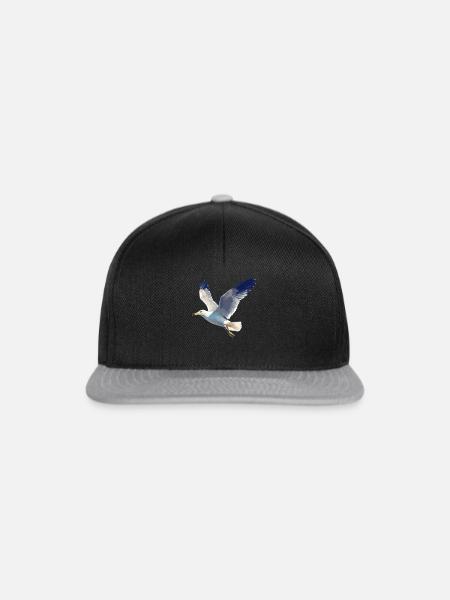 Möwen Möwe - Snapback Cap - Schwarz/Grau