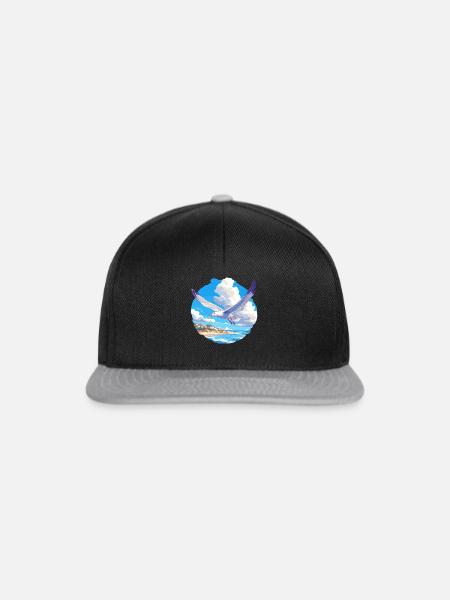 Möwen Möwe - Snapback Cap - Schwarz/Grau