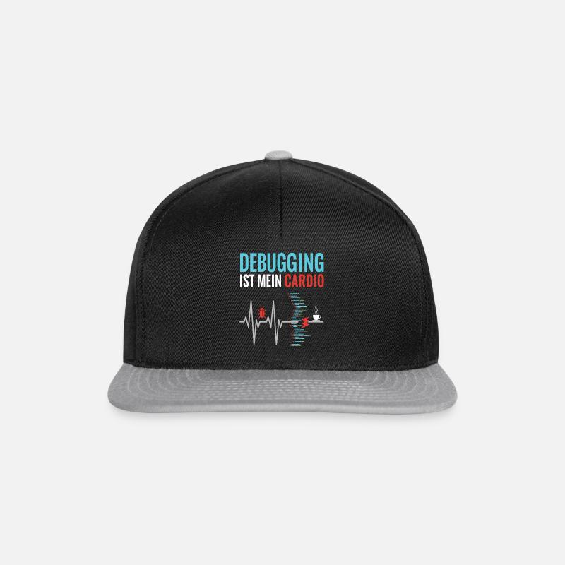 Le débogage est mon nerd cardio - programmeur - Casquette snapback - noir/gris