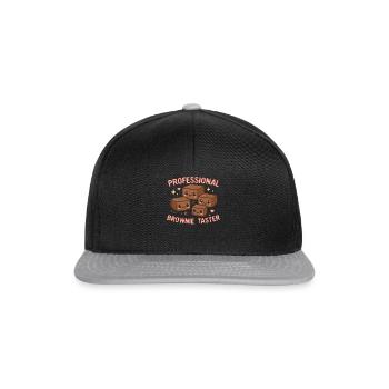 Professioneller Brownie-Verkoster Brownie - Snapback Cap - Schwarz/Grau - Vorne
