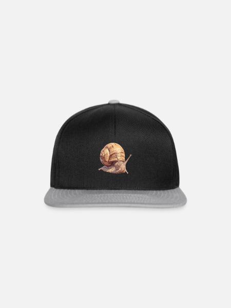 Schnecken Schnecke - Snapback Cap - Schwarz/Grau