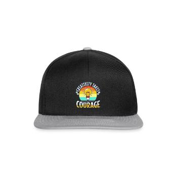 Creativity Takes Courage - Snapback Cap - Schwarz/Grau - Vorne