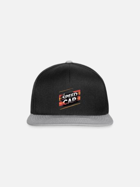 PERFORMANCE-AUTO - Snapback Cap - Schwarz/Grau