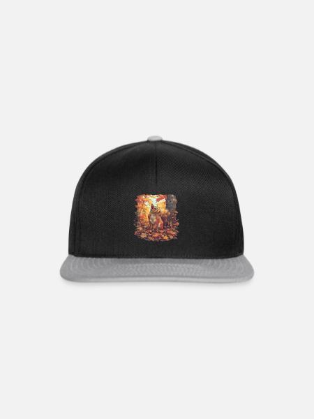 Eichhörnchen - Snapback Cap - Schwarz/Grau