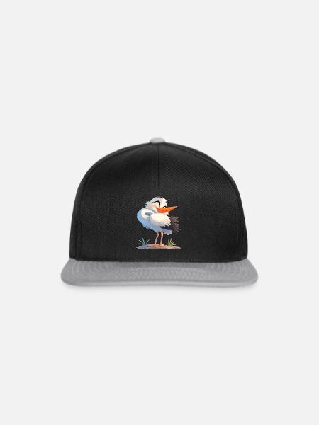 Störche Storch - Snapback Cap - Schwarz/Grau