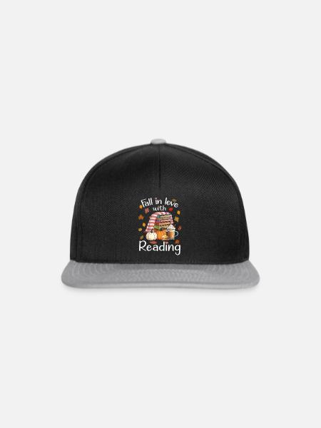 Herbstliebe fürs Lesen - Snapback Cap - Schwarz/Grau