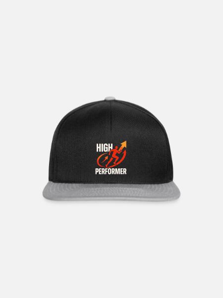 High Performer Sprint Design - Snapback Cap - Schwarz/Grau