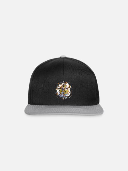 Frosch Snowboard - Snapback Cap - Schwarz/Grau