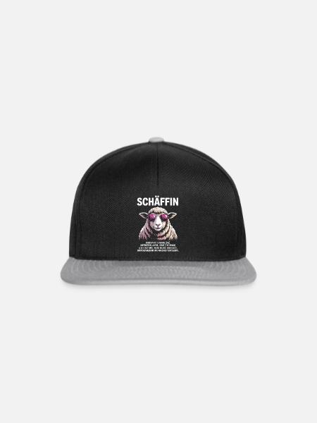 Schäffin Chefin Anführerin Alpha Genie - Snapback Cap - Schwarz/Grau
